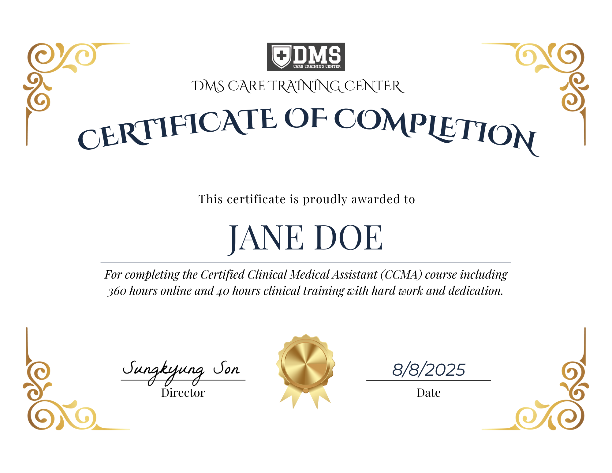 NHA 수업 진행 및 수료기준