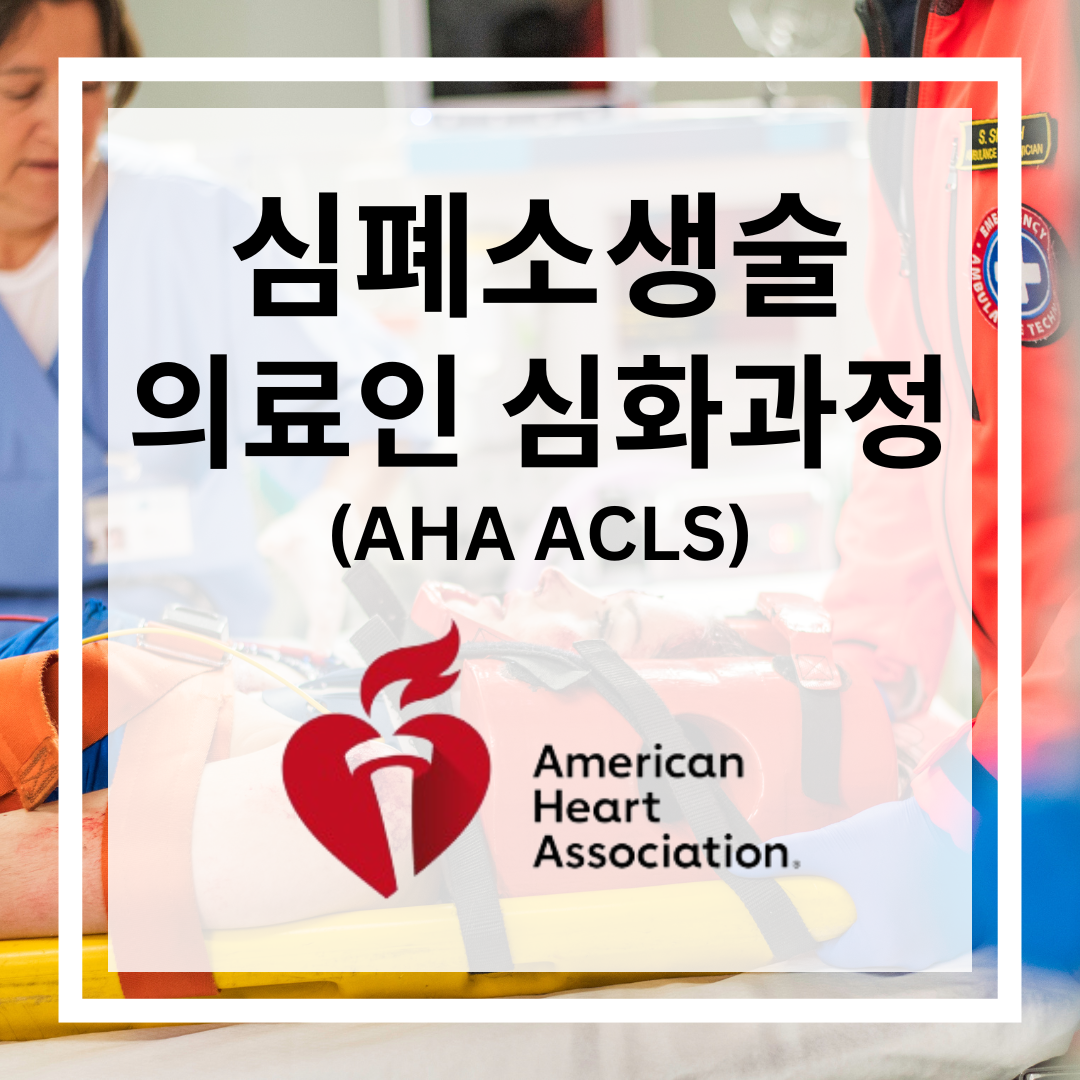 AHA ACLS Provider Certificate Course (Lecture+ Hands-on, 4 hours)