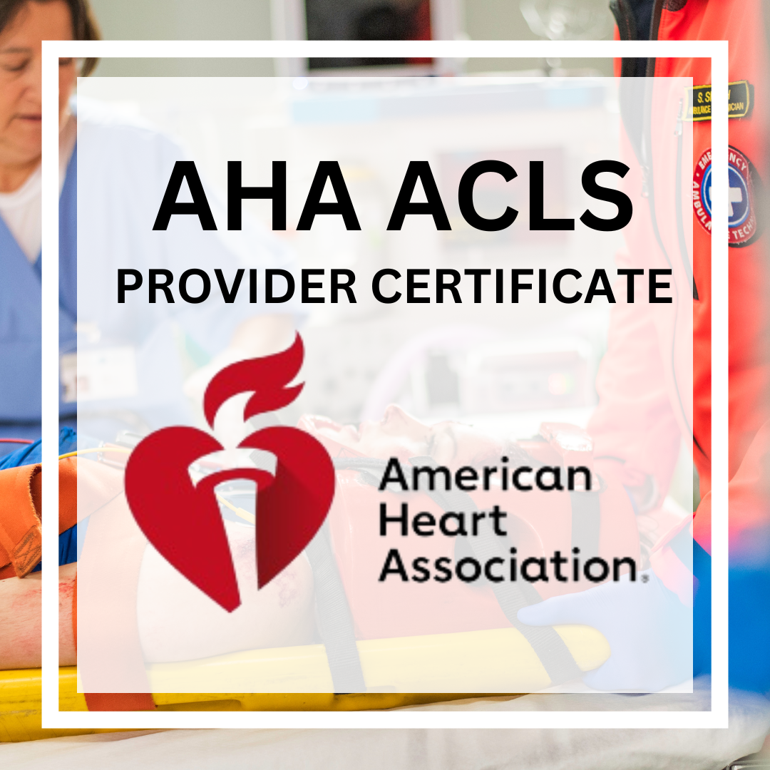 AHA ACLS Provider Certificate Course (Lecture+ Hands-on, 4 hours)